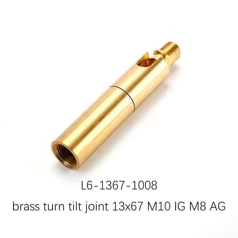 Popular Used Brass Lighting Swivel Joint Brass Pivot for Lamp Adjustable Joint