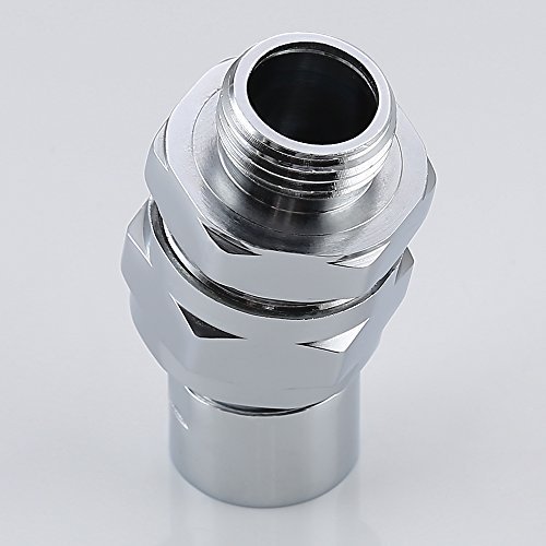 Shower Connector Ball Joint Shower Head Swivel Ball Adapter Solid Brass Adjustable Shower Arm Connector