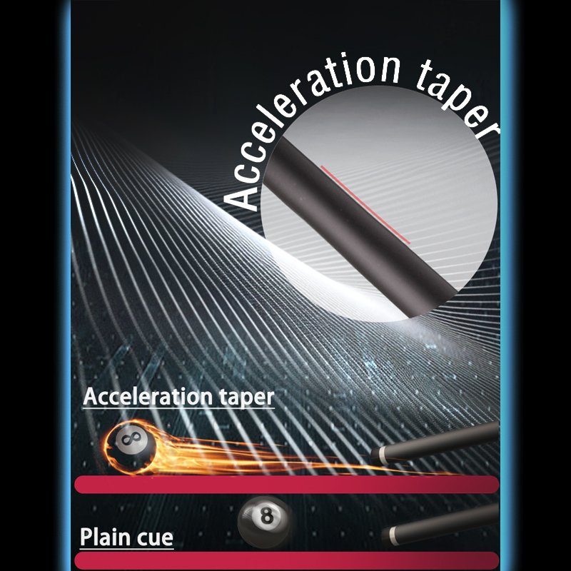 Good Straightness Carbon Fiber Pool Cue Carbon Shaft Revo Cue Carbon Fiber Pool Cue Shaft