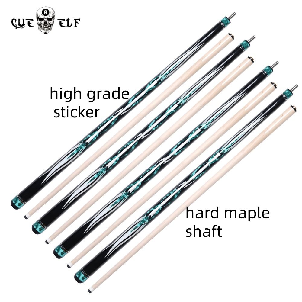 CUEELF High Quality Sticker Maple Wood Carom Cue Economic Firm Pool Cue 12mm Tip Size 142CM