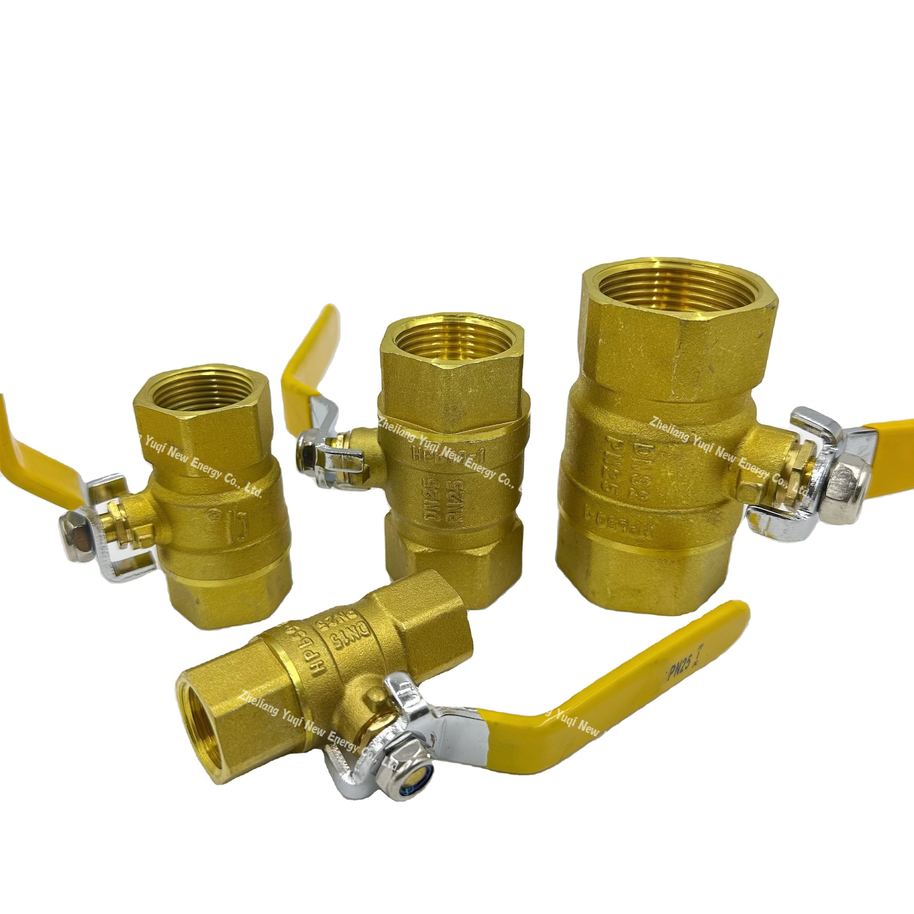 YQ Factory Water air Valve Female 1/2-2 Inch Pipe Long Handle Copper Brass Ball Valve