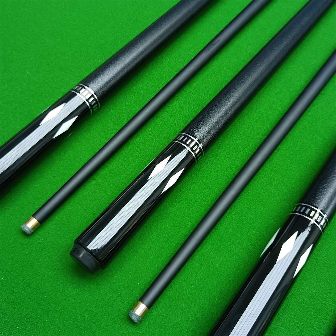 China Cues Stick Manufacturers Private Brand Ash Wood Black or White Billiard Snooker Cues With Extention