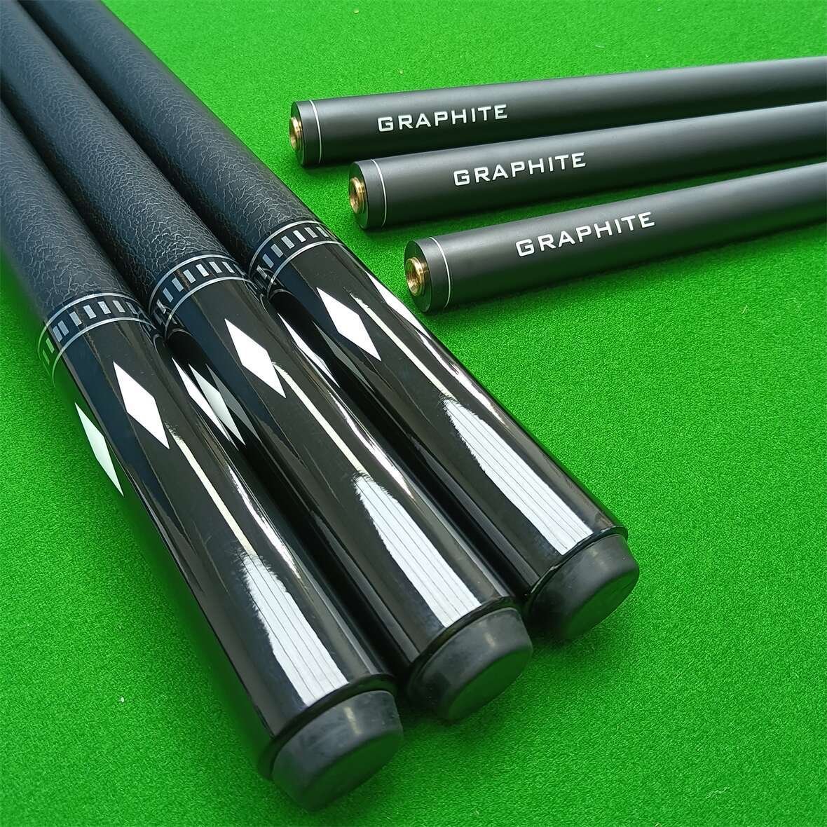 China Cues Stick Manufacturers Private Brand Ash Wood Black or White Billiard Snooker Cues With Extention