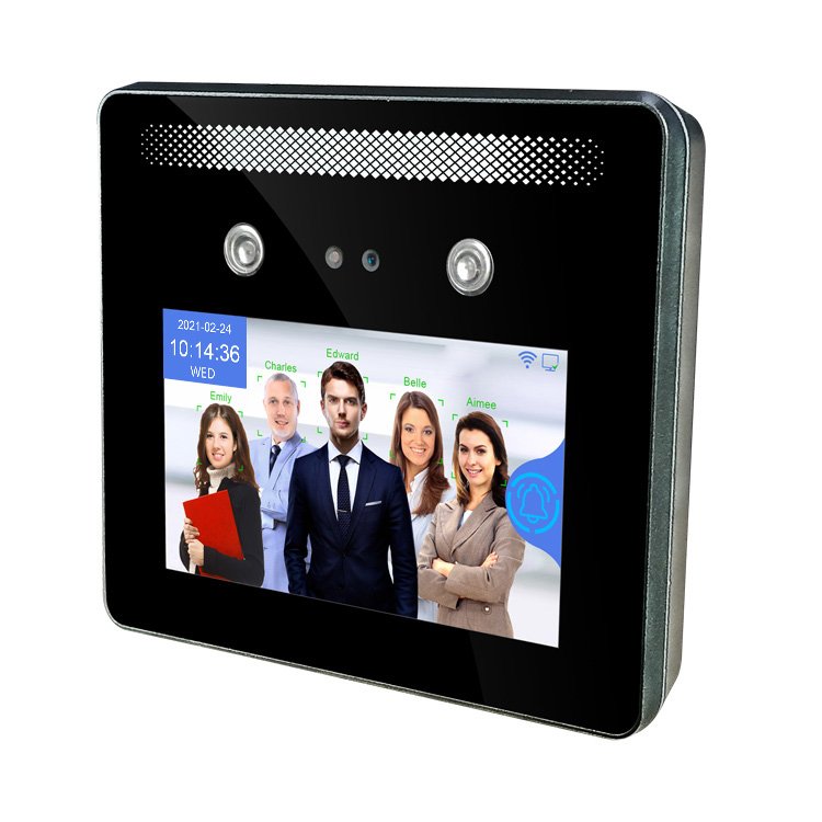 AI Dynamic Multi Face and RFID Time Attendance Recorder with Access Control with QR Code Scanner Recognize 5 Face a Time