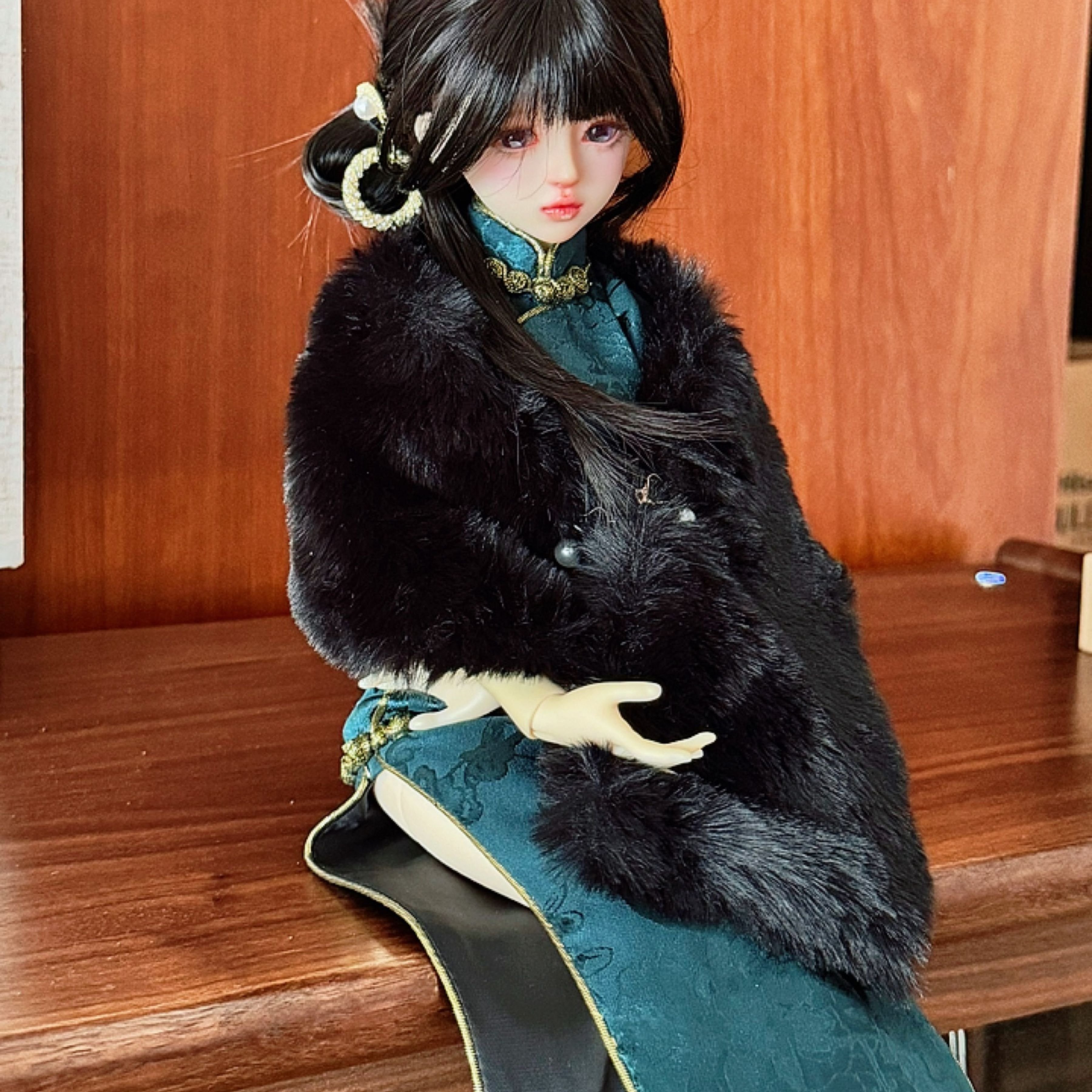 High Quality 1/3 Bjd Doll and 1/4 Ball Jointed Doll Clothes Cheongsam for 18 Inch and 24 Inch Doll