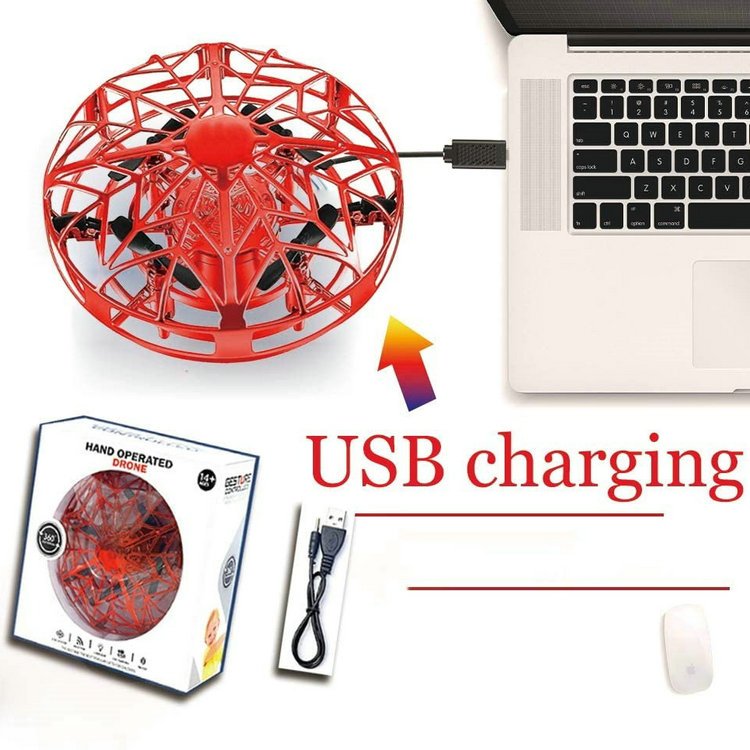 Dimdu Induction Aircraft Anti-collision Hand Ball Flying Toys Gift Suspension Induction Children Flying Spinner Ball