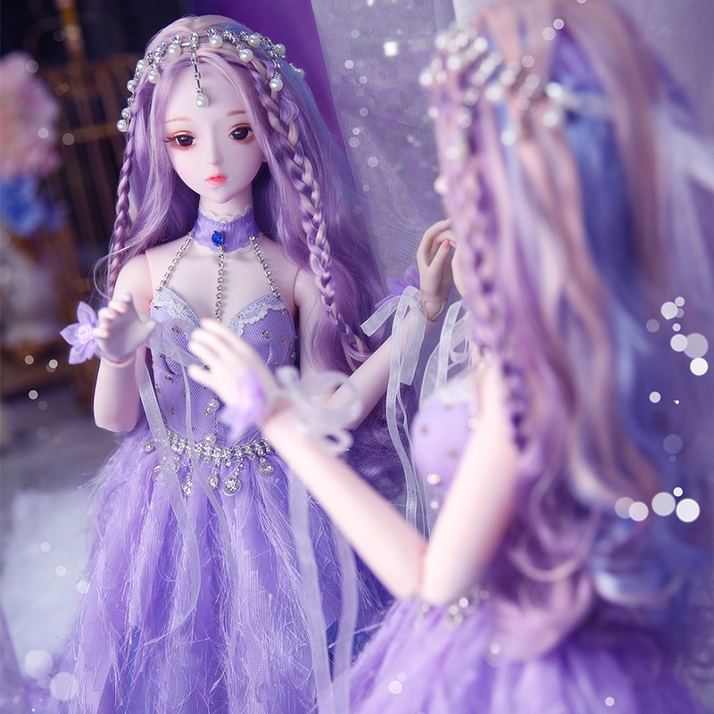 Dream Fairy 60cm 1/3 Bjd/sd Doll 34 Ball Jointed Body Doll Bjd Doris Doll Custom with Handmade Dress for Wholesale