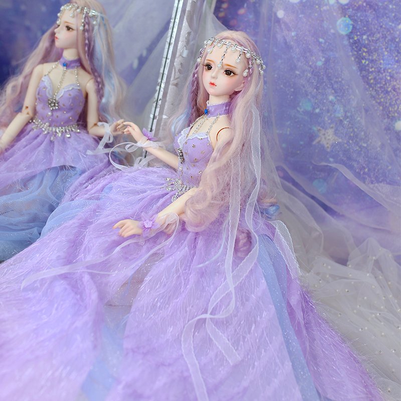Dream Fairy 60cm 1/3 Bjd/sd Doll 34 Ball Jointed Body Doll Bjd Doris Doll Custom with Handmade Dress for Wholesale