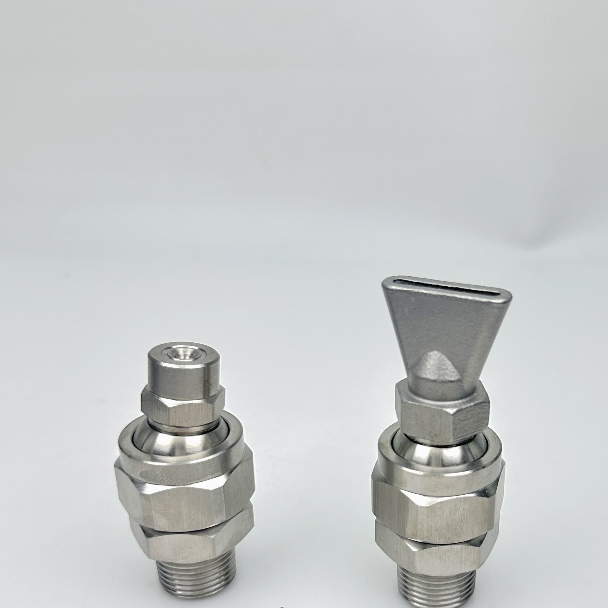 304 Ss 155 Adjustable Ball Joint 45 Degree Thread Nozzle Universal Ball Joint Adjustable Solid Cone Spray Nozzle