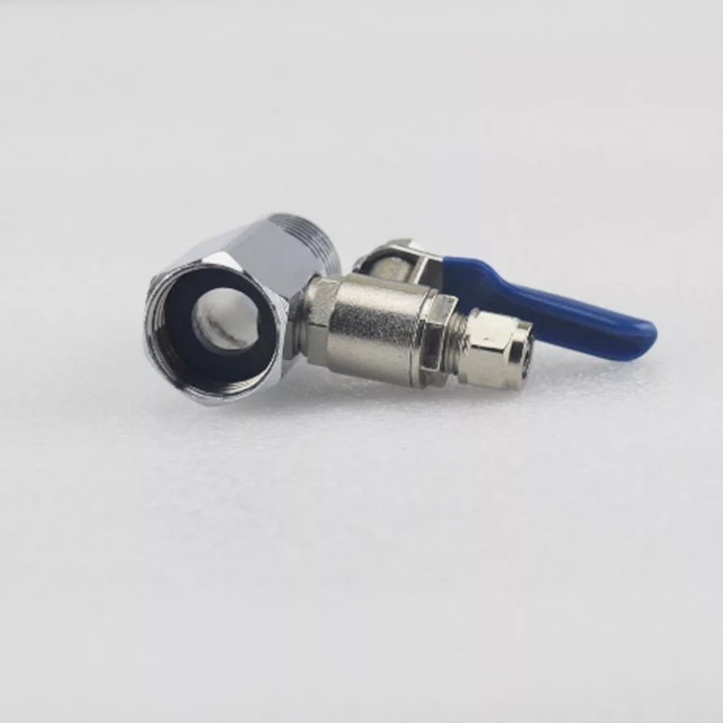 1/2'' to 1/4'' Valve Ball Valve Tee Connector Quick Connect RO Feed Water Adapter Valve