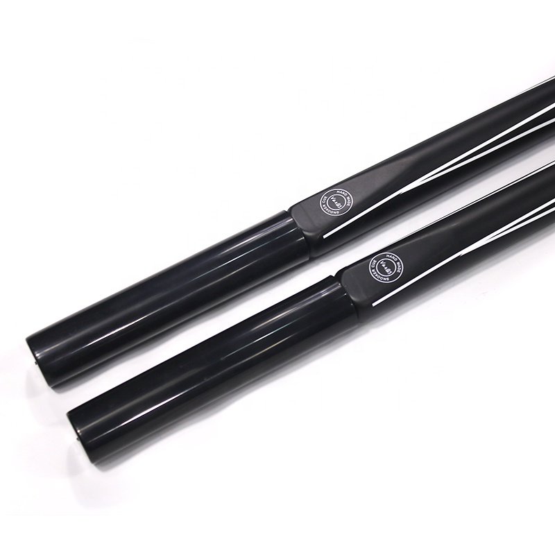 Popular Sell Black Ash Wood 9mm/10mm 57" 3/4 Jointed Billiard Snooker Cue Stick with Extension