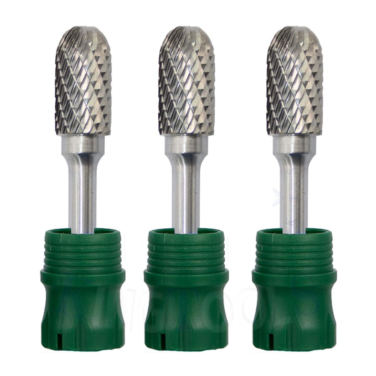 Sc-5 Strawberries Carbide Burr 1/4 Inch Shank Cylinder Ball Shape With End Cut Podiatry Carbide Burrs for Stone