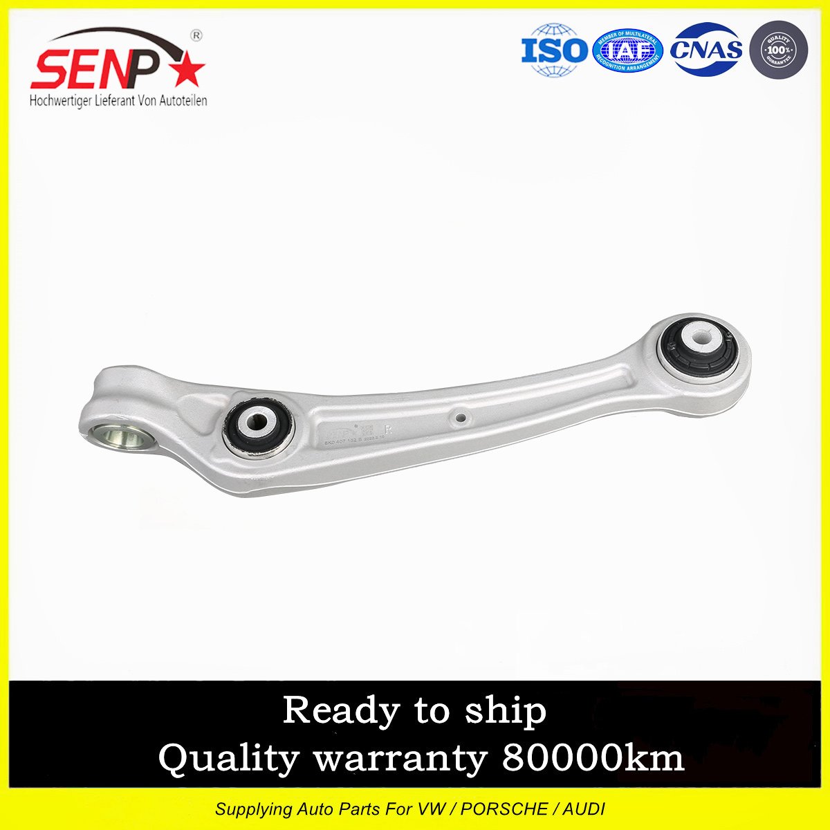 Senp Front Rear Lower Upper Control Arm Set with Ball Joint Genuine Suspension Kit 8K0407888 12PCS for AUDI A4/S4 2009-