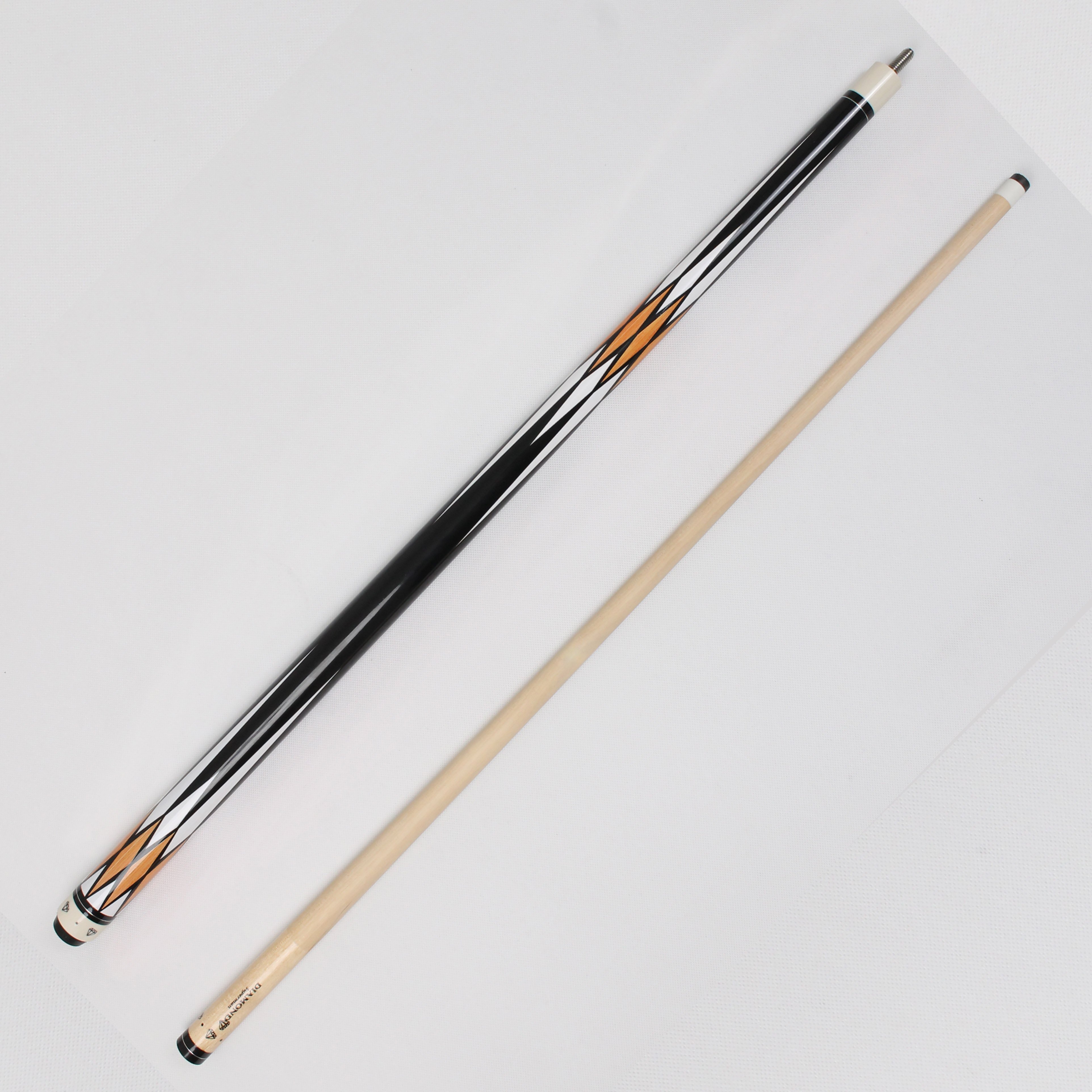TQG-JX-001-1 High Quality Ash Wood Pool Cue Stick Handmade 1/2 Joint Snooker Cue with 10mm Ebony Fiberglass Butt Sleeve 13mm Tip