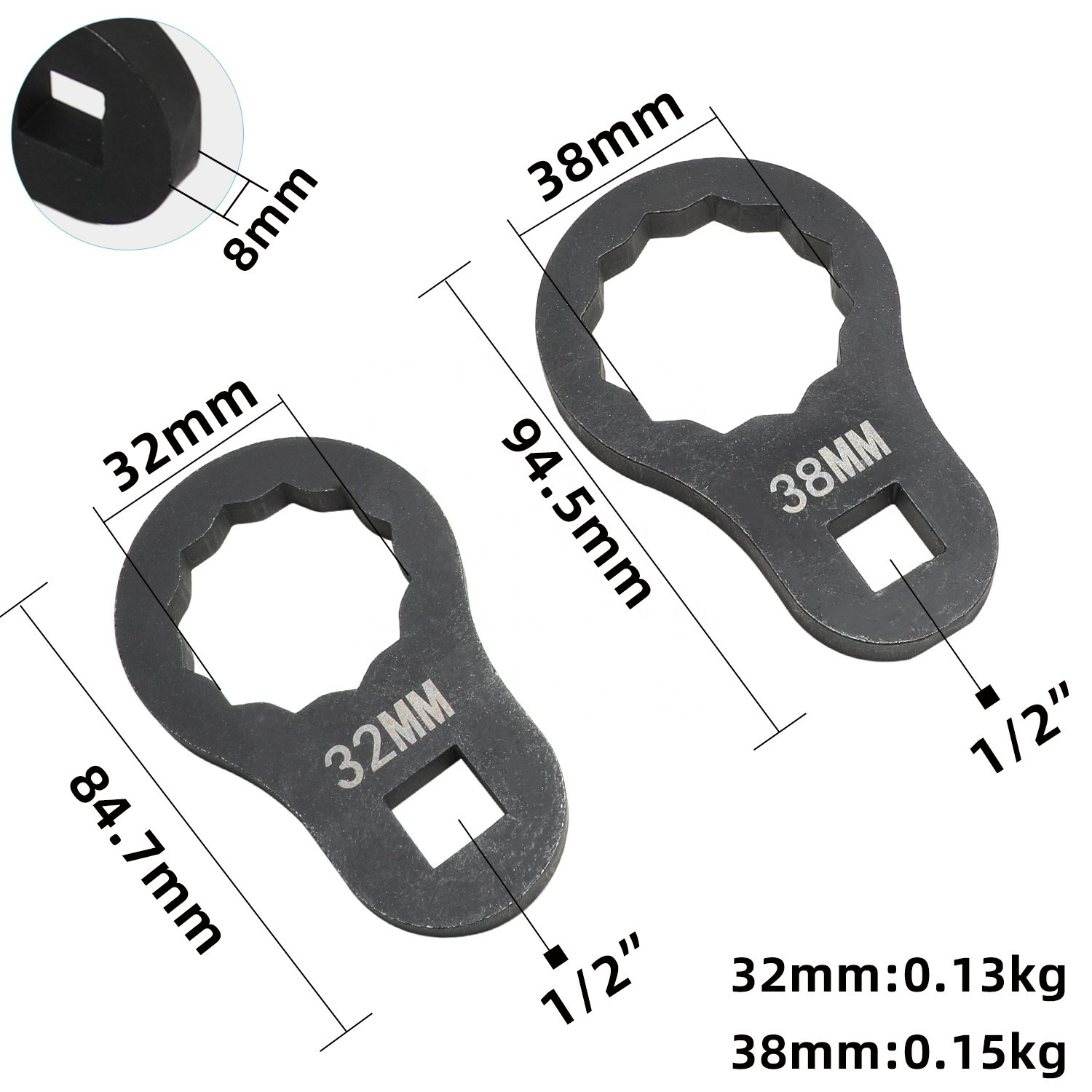 2Pcs Ball Joint Wrench Set for Mercedes Benz Ball Joint Removal and Installation Tool