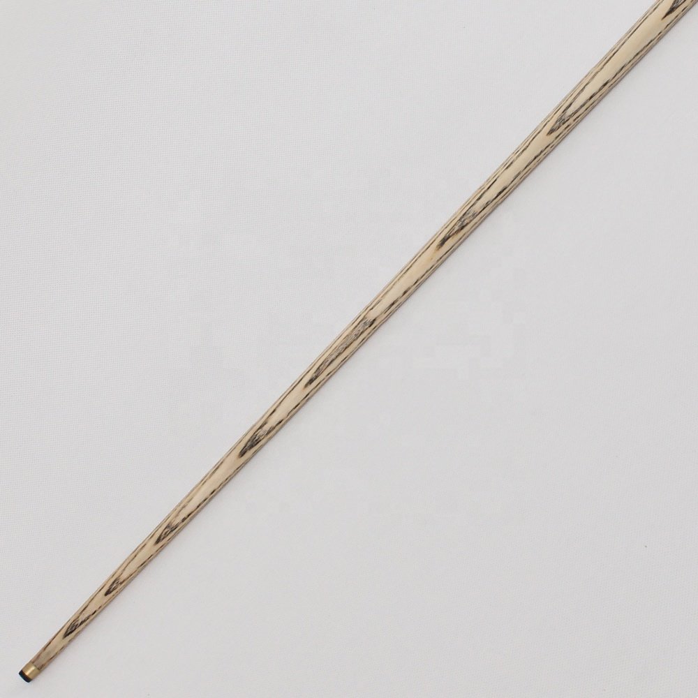 TQG-JX-008 Snooker Cue Tip 9.5mm Three-Quarters White Wax Wood Blended Ebony Stainless Steel Joint with Ash Wood Butt Sleeve