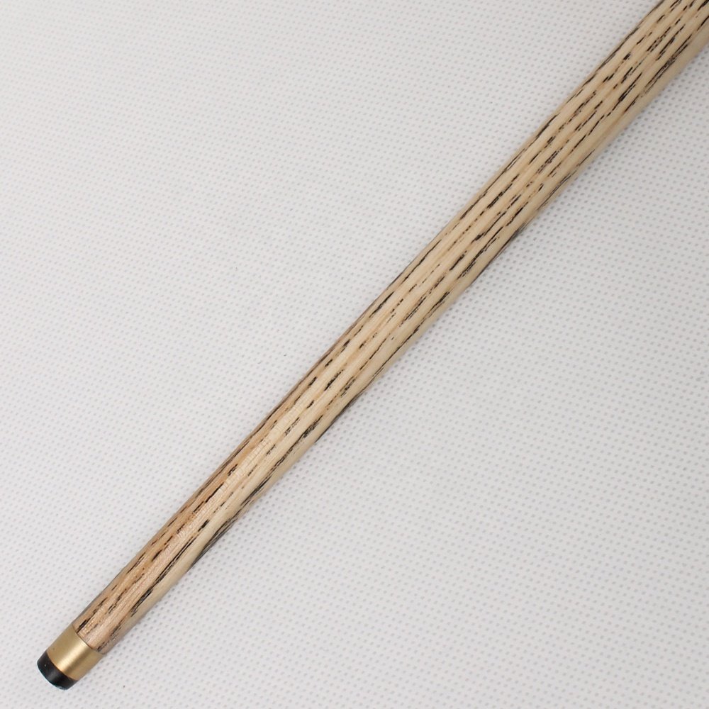 TQG-JX-008 Snooker Cue Tip 9.5mm Three-Quarters White Wax Wood Blended Ebony Stainless Steel Joint with Ash Wood Butt Sleeve
