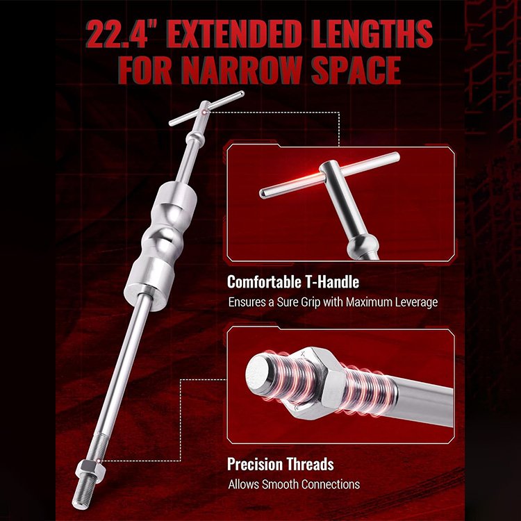 Front Wheel Drive Axle Half Shaft Removal Tool Kit With Inner Cv Axle Puller With Heavy Duty Slide Hammer