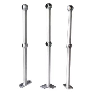 Outdoor Use Anti Rust Galvalnised Powder Coated Steel Pipe Ball Joint Railings Guard Rails Bridge Guardrail