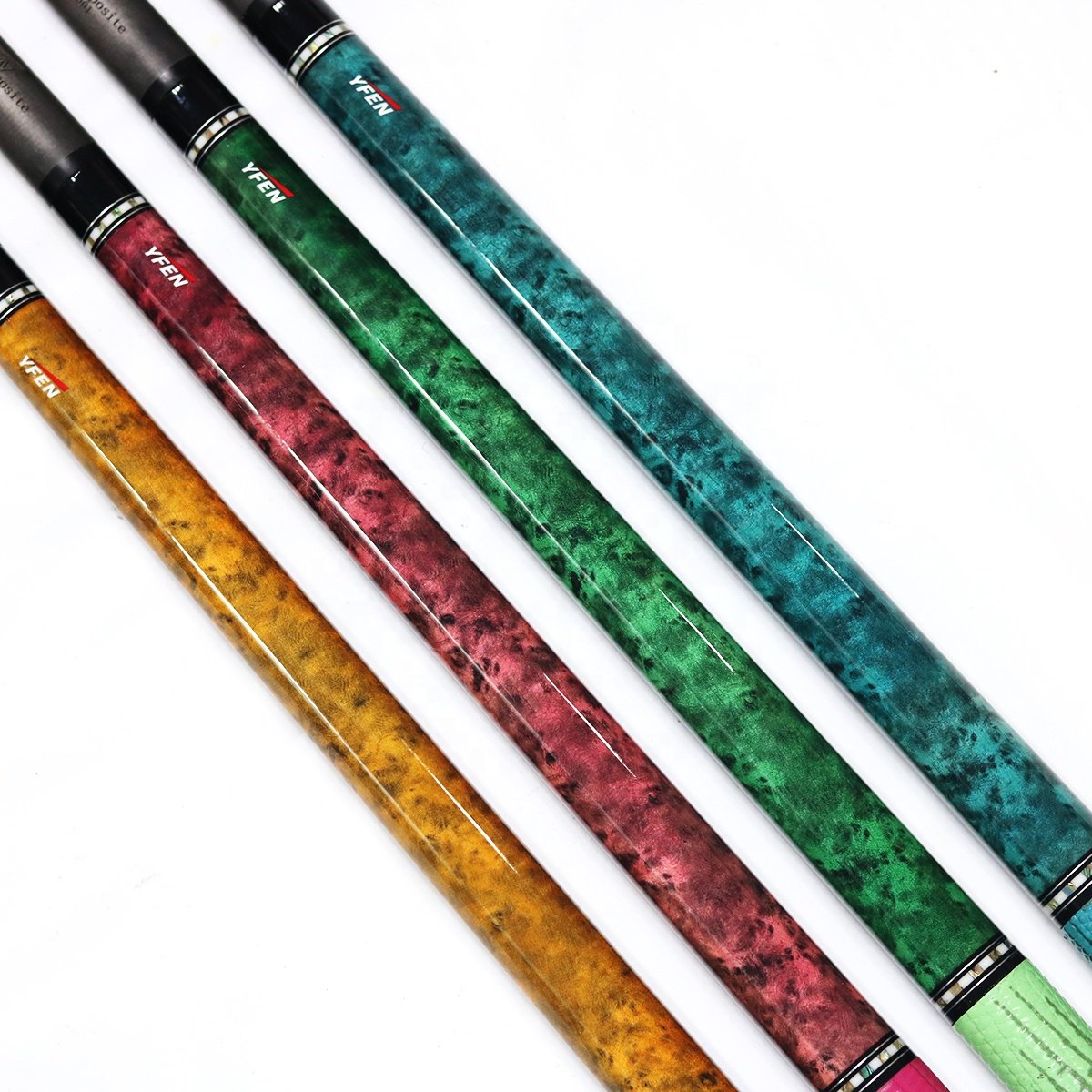 Newest Carbon Fiber Shaft Maple Butt 12.5mm/11.5mm 1/2 Billiard Pool Cue With Extension