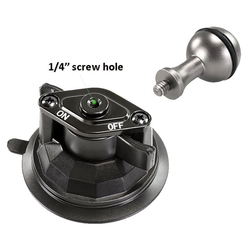 Car Accessories 25mm 20mm 17mm Ball Joint Mount with Suction Cup for Industry Mount Carbon Fiber Telescopic Arm Phone Holders