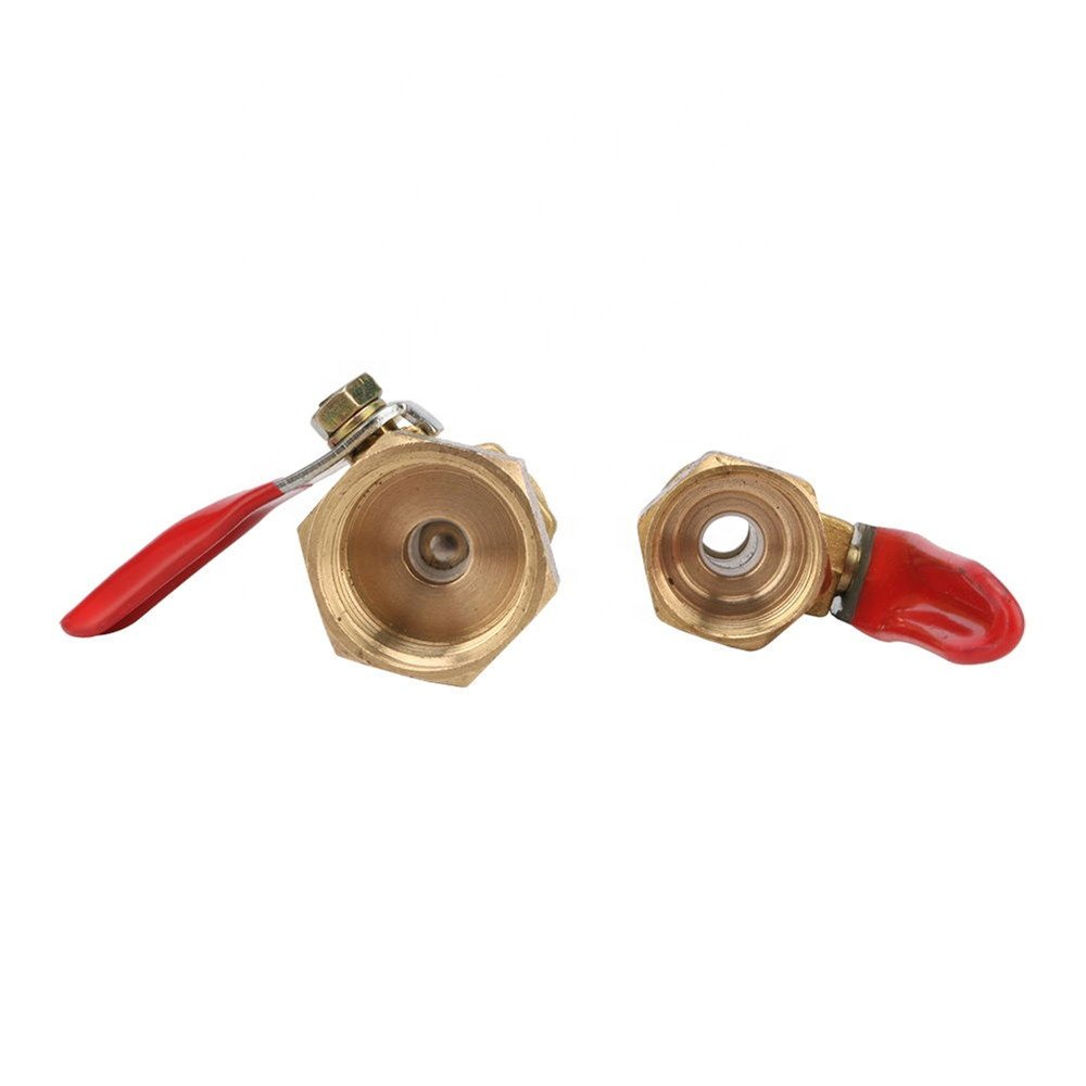 1/4'' 3/8'' 1/2" Female Male Thread Brass Connector Joint Pipe Fitting Adapter Coupling Gas Ball Valve