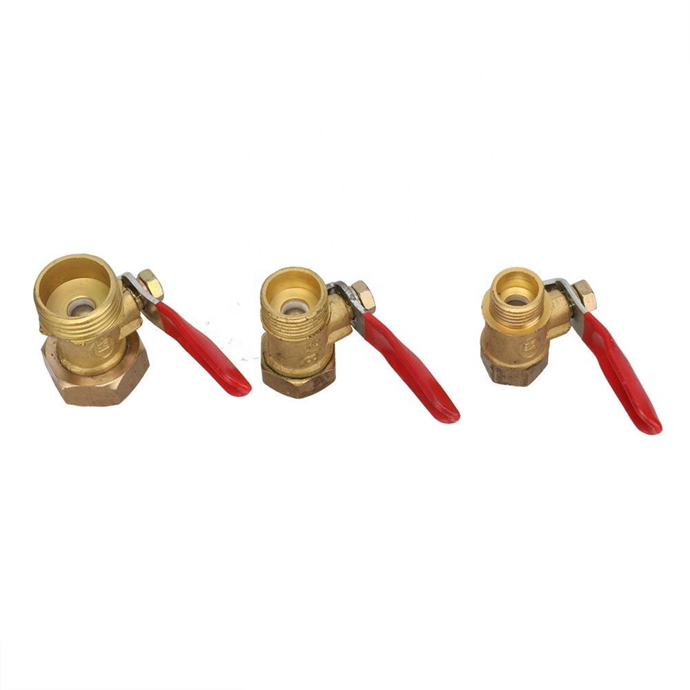 1/4'' 3/8'' 1/2" Female Male Thread Brass Connector Joint Pipe Fitting Adapter Coupling Gas Ball Valve