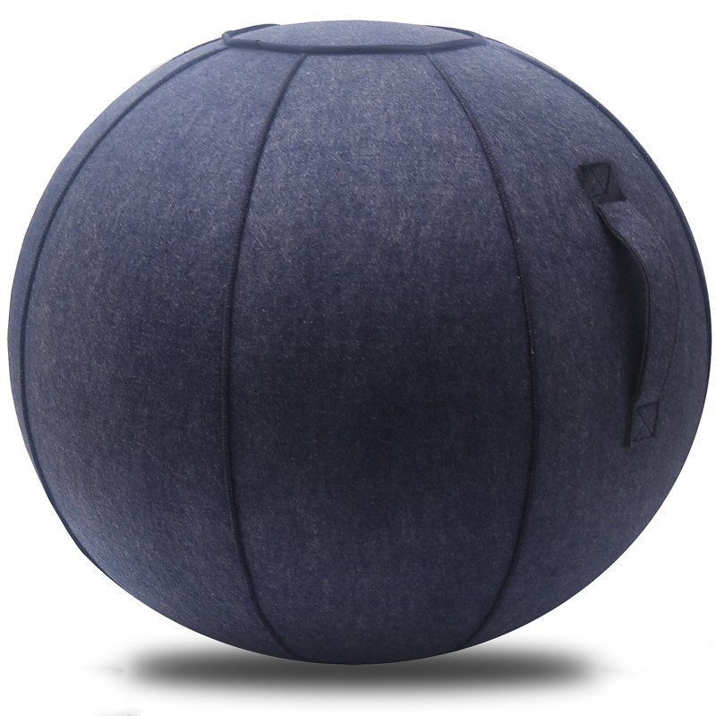 Office Yoga Exercise Ball Chair Stabilized GYM Ball Cover with Handle 65cm PVC Yoga Balls