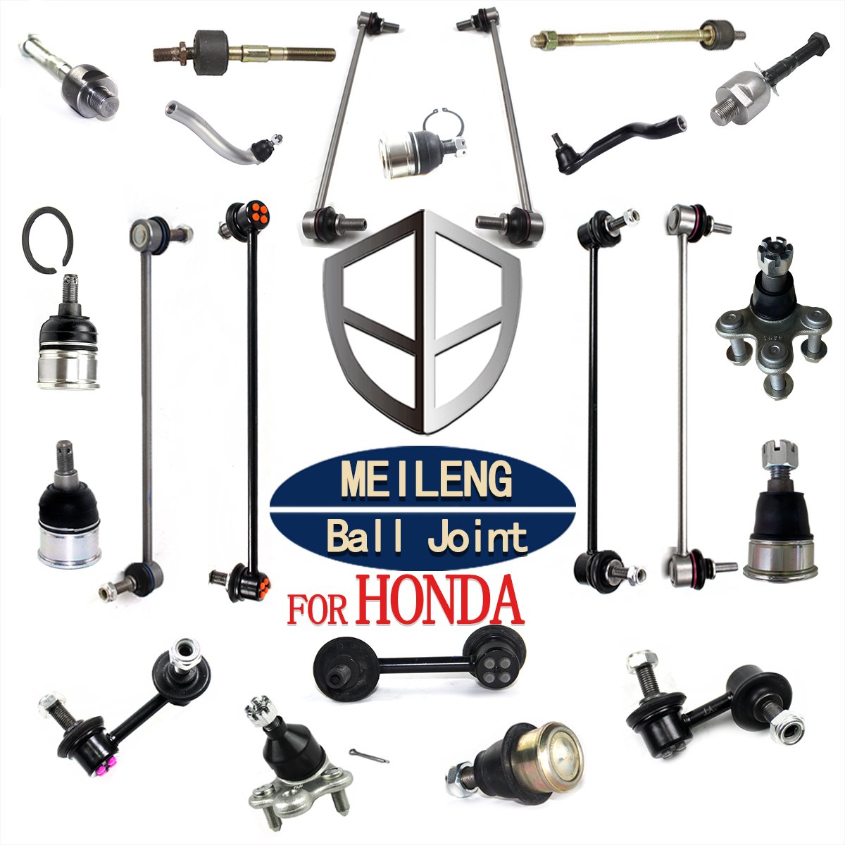 For honda Car Suspension System Parts Shock Absorber Pulley Tensioner Control Arm Mountings Bush Ball Joint Tie Rod End