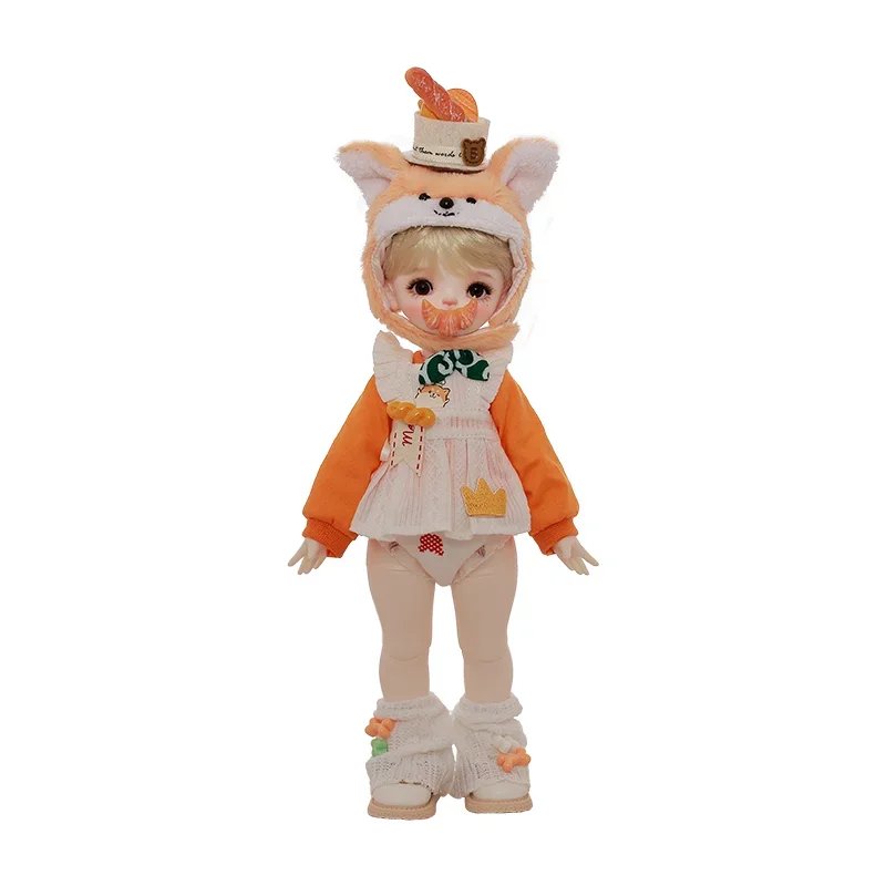 May BJD 1/6 FullSetB Blythe Reborn Winter Cute Shiba Inu Baker Bread Magnetic Accessories Ball Jointed Dolls Shugafairy for Boys
