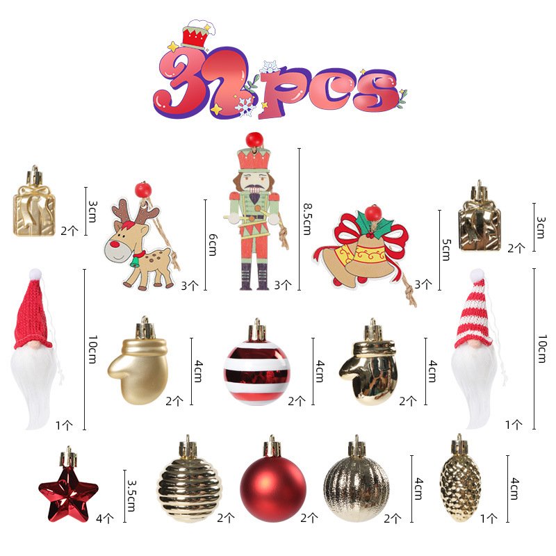 Christmas Balls Ornaments Set for Christmas Tree Decor Holiday Wedding Party Decoration Vietnam Supplier Wholesale