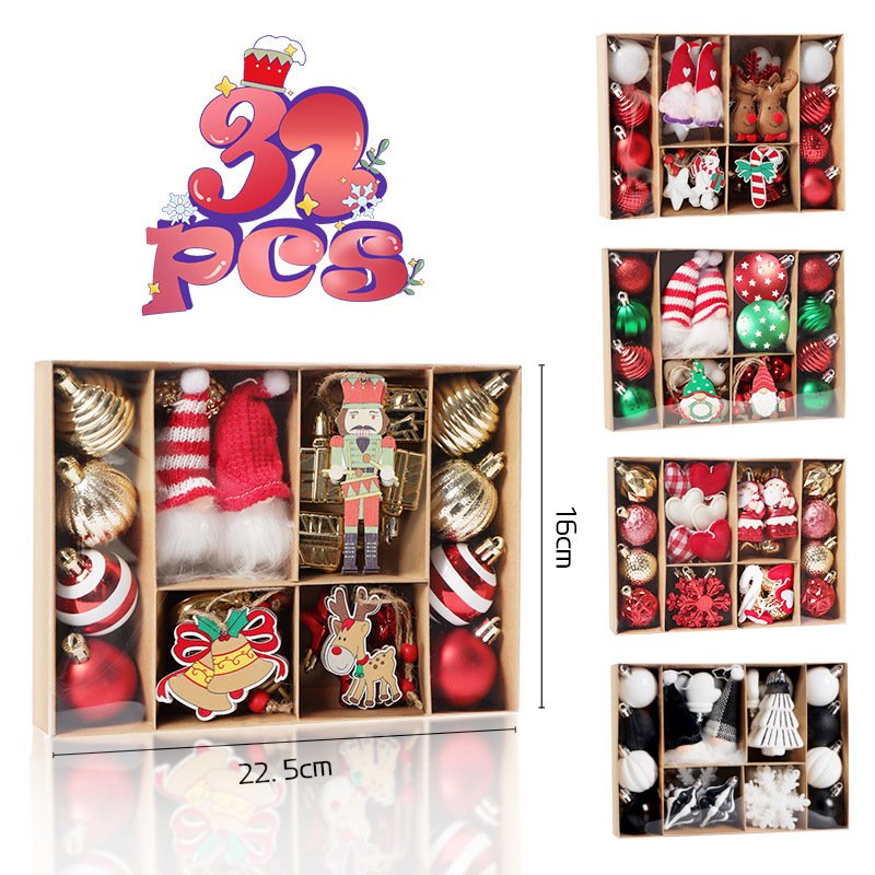 Christmas Balls Ornaments Set for Christmas Tree Decor Holiday Wedding Party Decoration Vietnam Supplier Wholesale