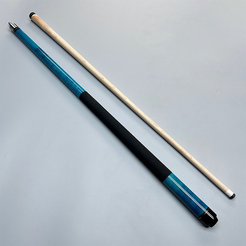 2-Piece Maple Wood Billiard Pool Cue Sticks with 13 mm Cue Tip 19 oz for Billiard Club.