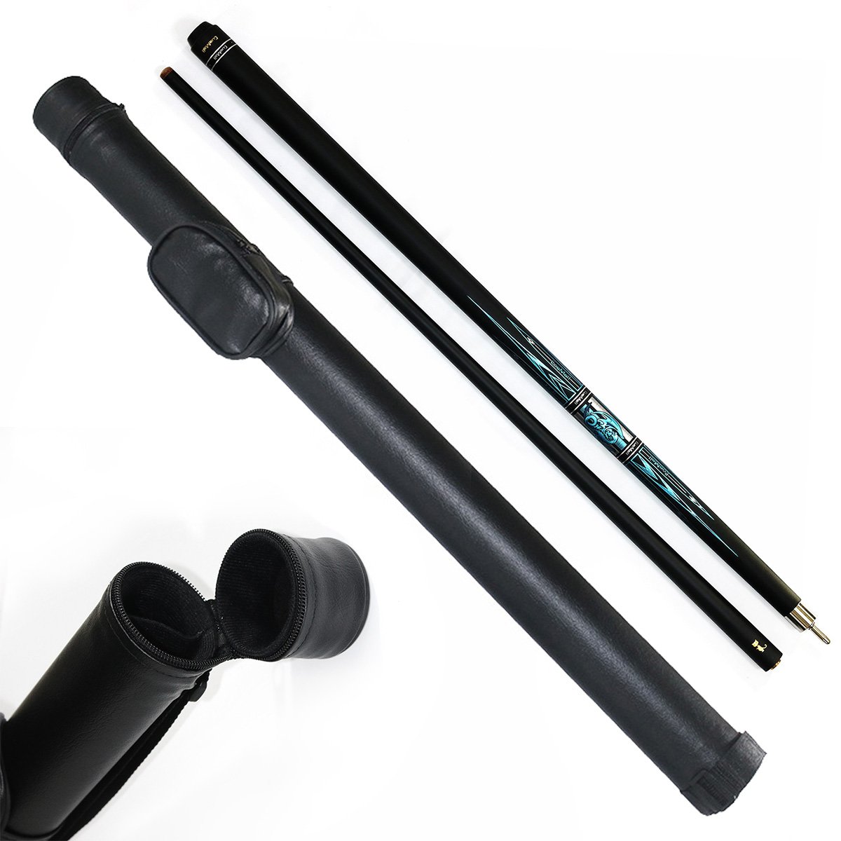 Cue Mall Carbon Graphite Billiard Stick Pool Cue Kit 12.5mm Tip with Bag for Pool Game