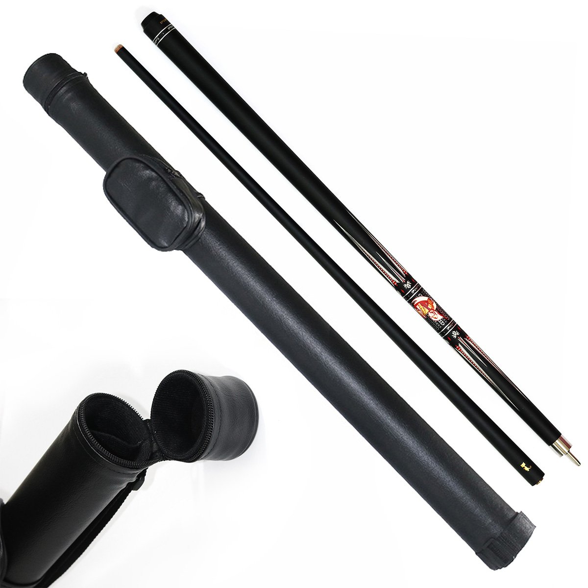 Cue Mall Carbon Graphite Billiard Stick Pool Cue Kit 12.5mm Tip with Bag for Pool Game