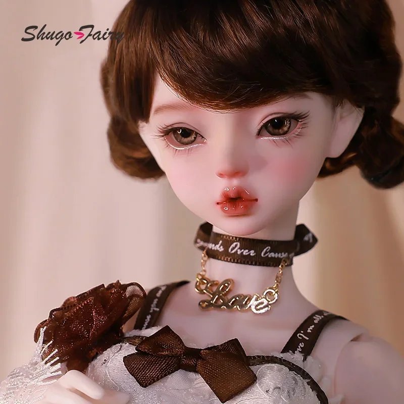 Lena 1/4 BJD Doll Shugafairy's Mini Lolita Style Birthday Toy Resin Ball Jointed Bariy Body with Big Chest for Girls