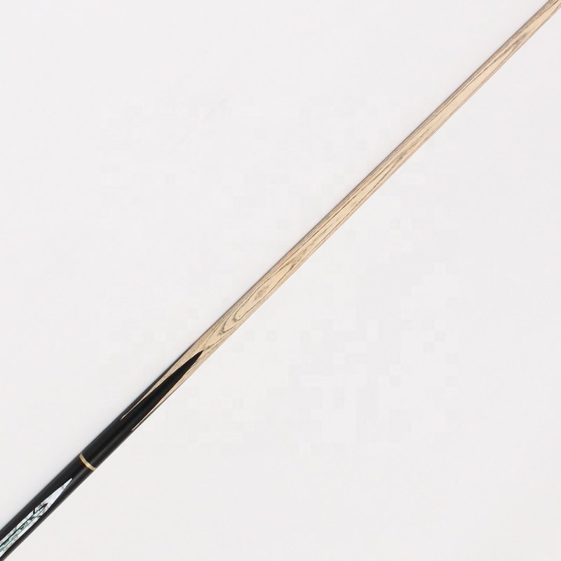 TQG-JX-019 57-Inch Three-Quarters 9.5mm White Wax Wood Digital Badge Stainless Steel Joint Ebony/Maple Butt Sleeve Snooker Cue