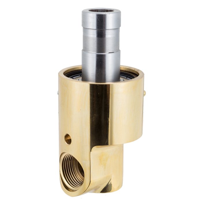 Water Resistant Flange Ball Bearing Rotary Union Rotating Brass Swivel Joints