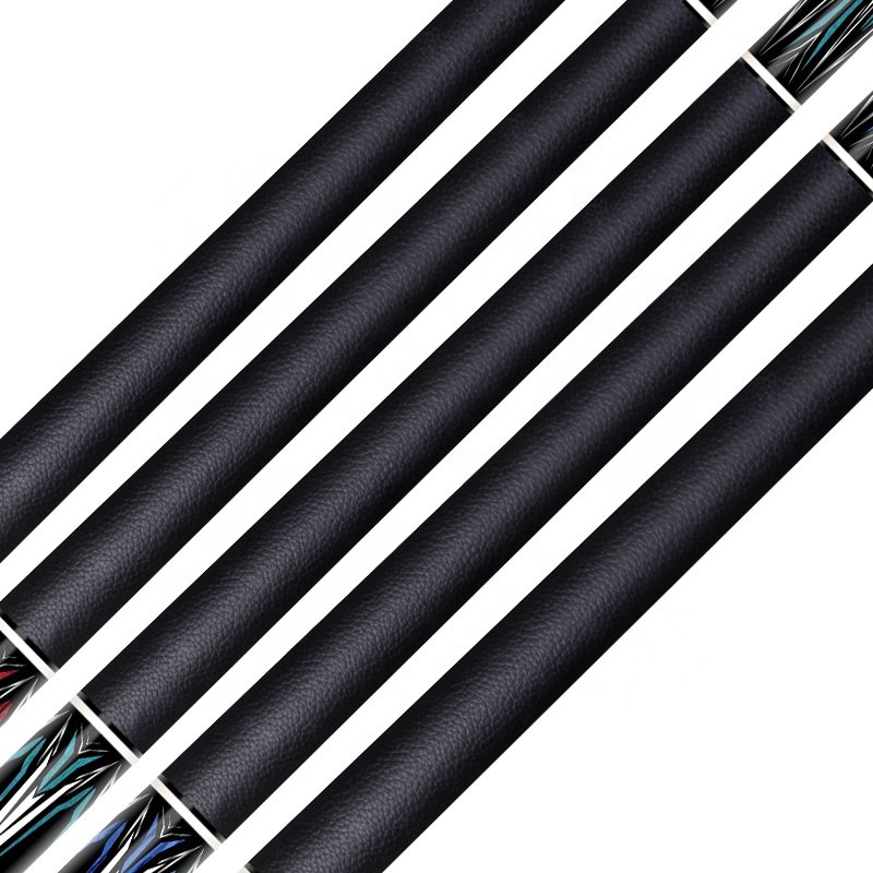 TQG-LC-081-5 1/2 Split 12..5mm with Multiple Designs Steel Joint and Label Maple Butt Billiards Cue Carbon Fiber Pool Cue