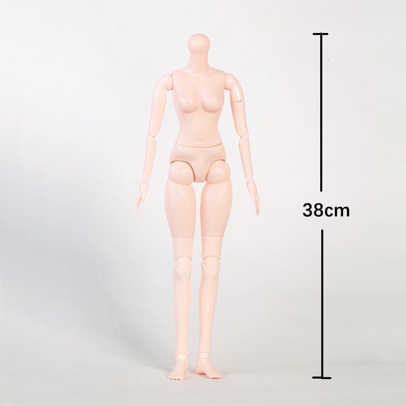 1/4 BJD Doll Body Ball Jointed SD Dolls 15 Joints Move DIY Doll
