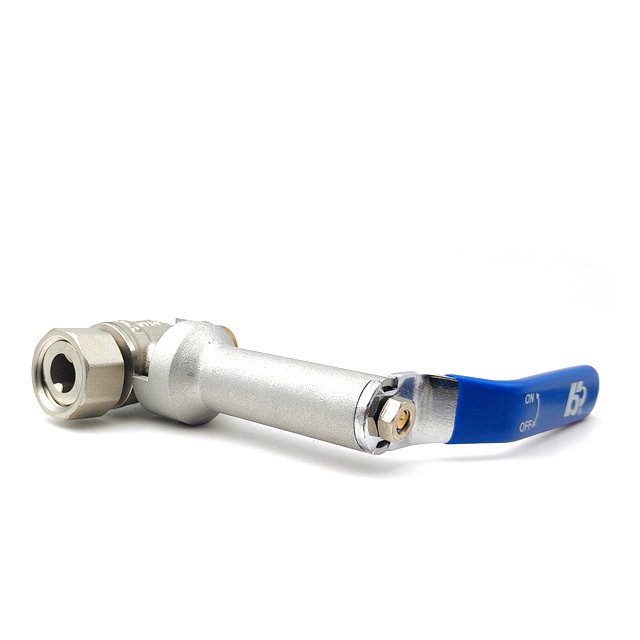 BH Press Brass Ball Valve with Long Neck Joint End and Press End