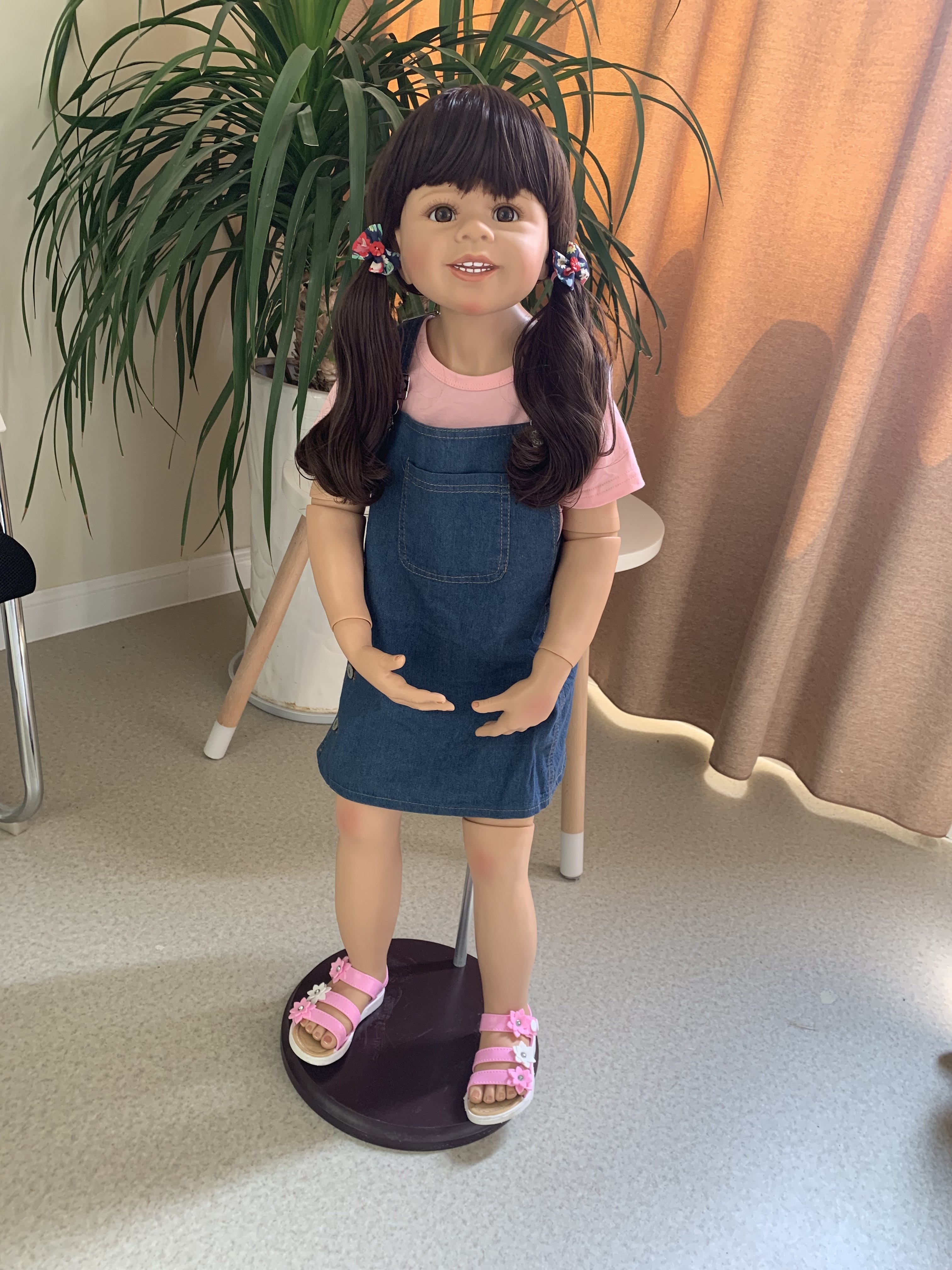 Huge Doll 98CM Original Bebes Reborn High Quality Hard Vinyl Bebes Reborn Foll Body Ball Jointed Doll Collectible Art