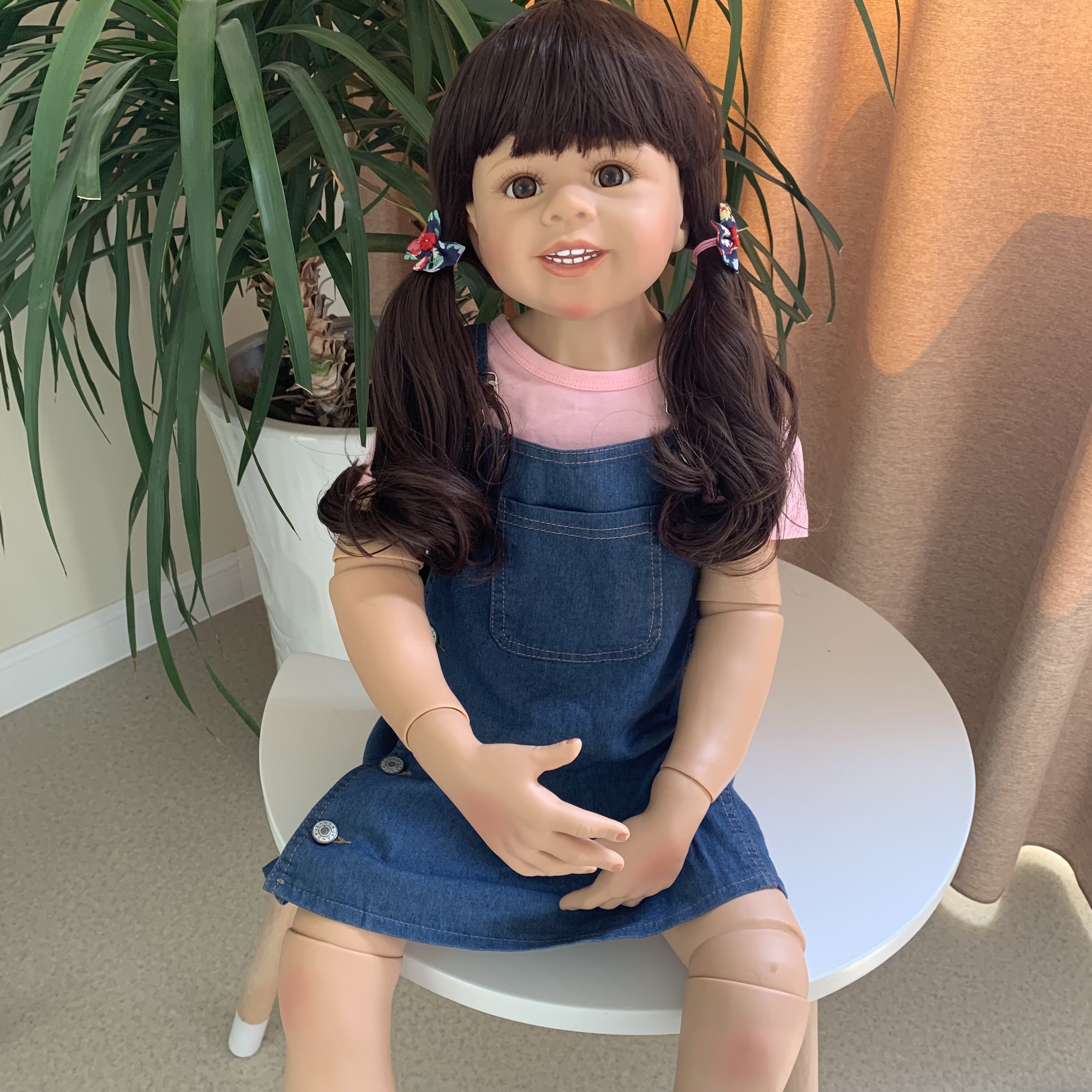 Huge Doll 98CM Original Bebes Reborn High Quality Hard Vinyl Bebes Reborn Foll Body Ball Jointed Doll Collectible Art