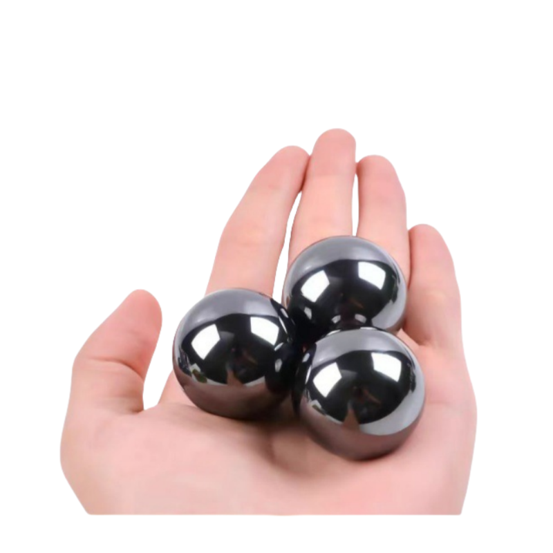 Customized High-performance Ferrite Anisotropic Black Gloss Massage Special Magnetic Ball Oval Ferrite Magnetic Beads