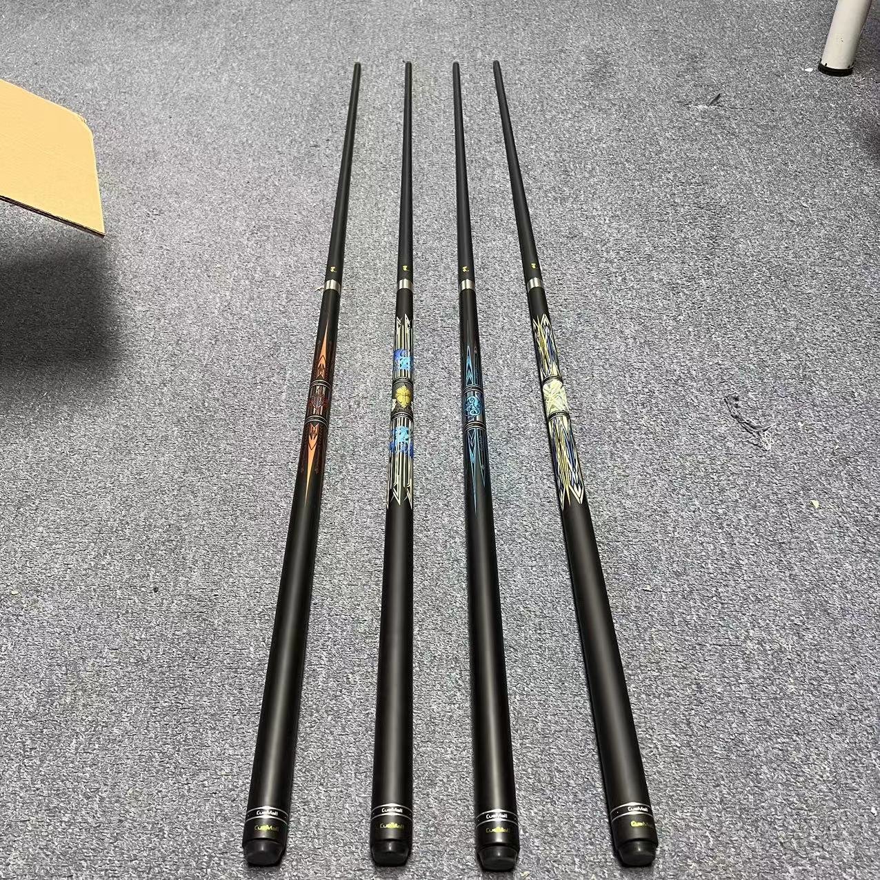 Hot Sale 58 Inches Carbon Fiber Shaft With Uni-Lock Joint 12.5-12.75mm Tip 1/2 Pool Billiard Cue Stick/Taco