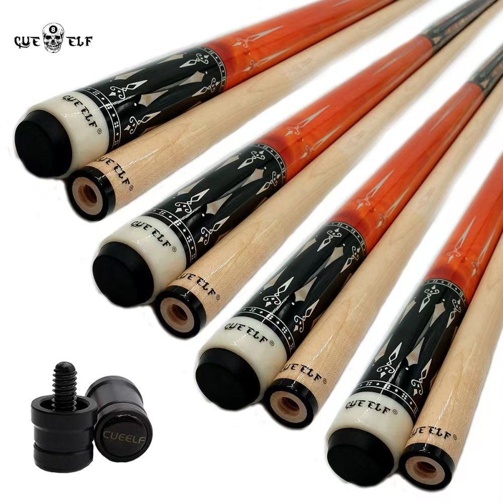 Xmlinco 58-Inch High Grade Pool Cue 1/2 Split Radial Joint Hard Maple Wood Shaft Stainless Steel Hot Selling 1/2 Split Cocobolo