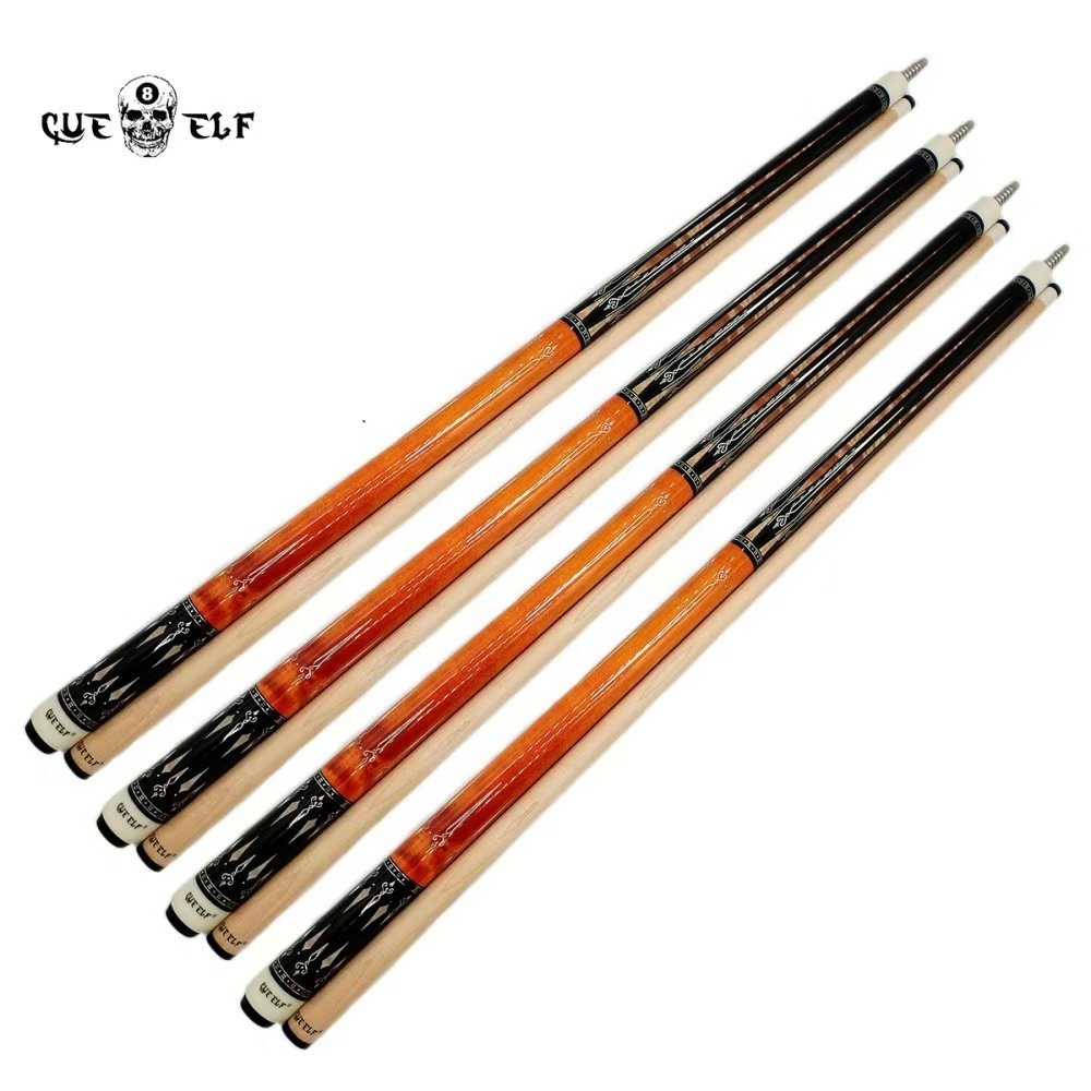 Xmlinco 58-Inch High Grade Pool Cue 1/2 Split Radial Joint Hard Maple Wood Shaft Stainless Steel Hot Selling 1/2 Split Cocobolo