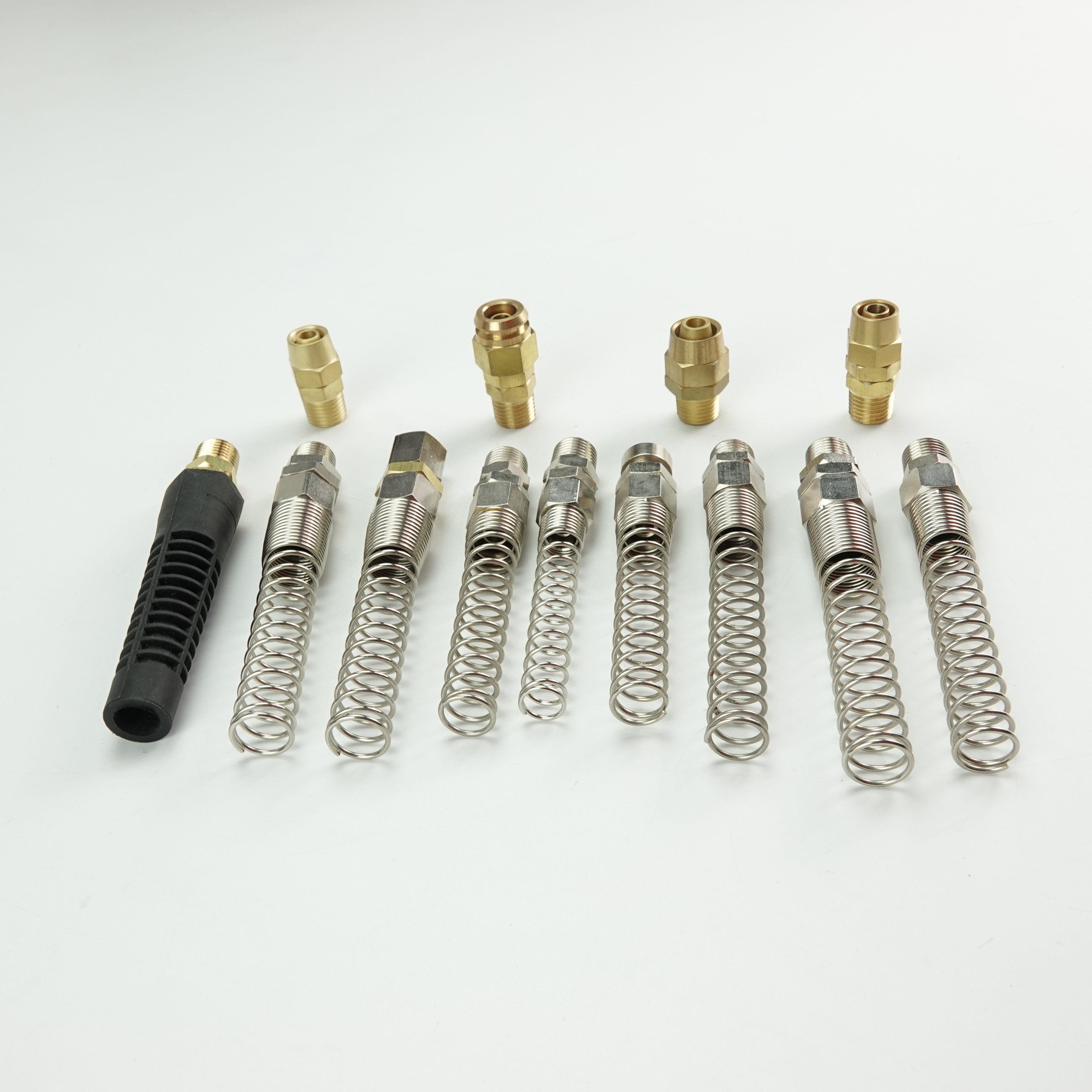 air Swivel Fittings Rotating Joint 360 Degree Brass with Spring Guard Ball Type for Pu Hose