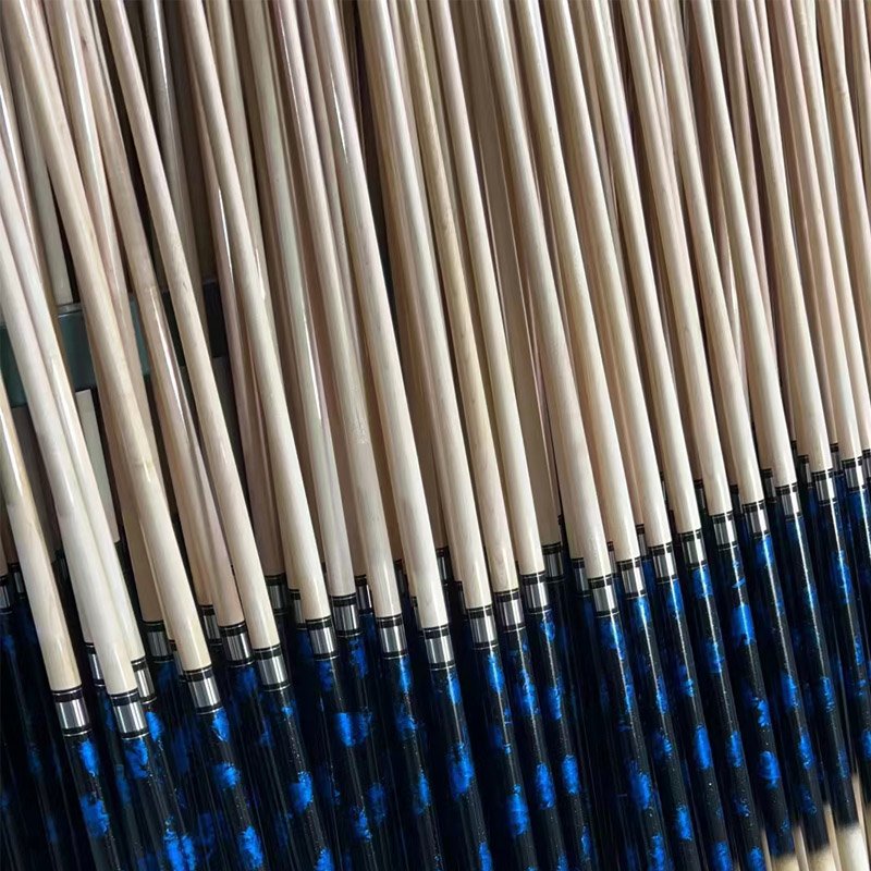 American Billiard Bat White Oak Billiard Ball Pole Nine-pole Double-section Pole Maple 1/2 Uniloc Joint 13mm Tip