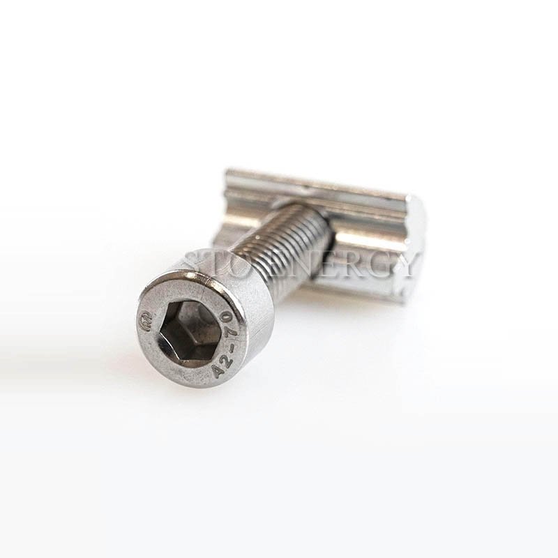 T-Mutter Nutenstein Nut Aluminum M8 Slide Nut Solar Slot Nut for Solar Mounting Bracket